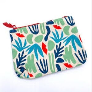 Colorful Abstract Print Pouch
